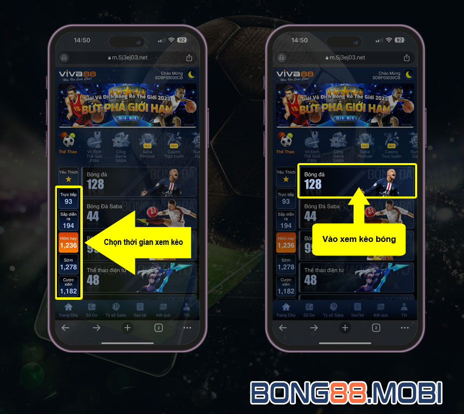 Cách xem kèo bóng hôm nay, kèo bóng sớm