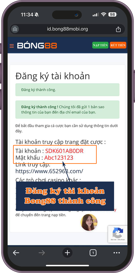 Nhận tài khoản Bong88